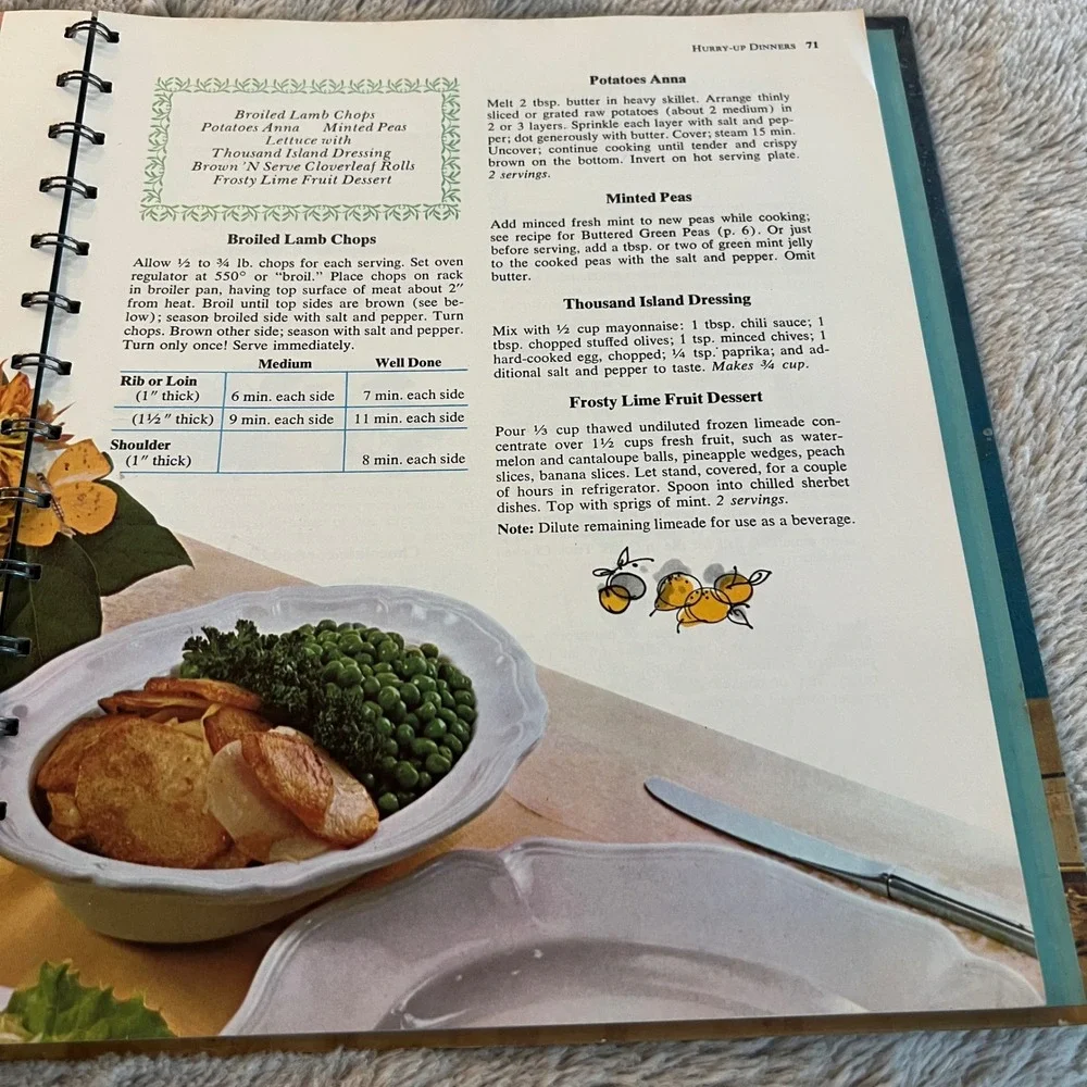 Vintage 1964 Betty Crocker's New Dinner for Two Cook Book First Edition Spiral